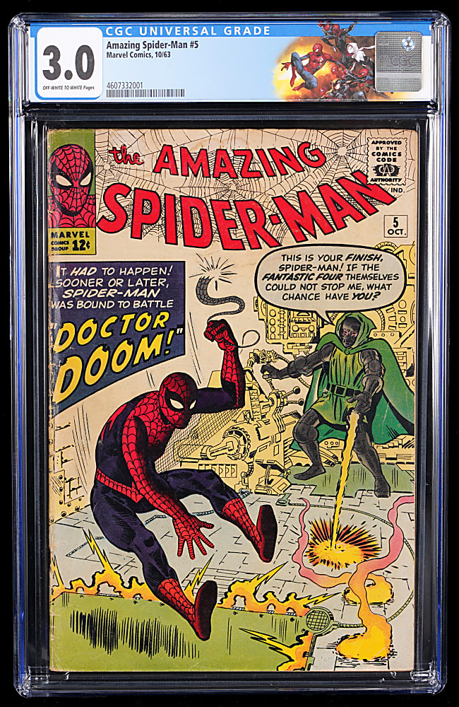 1963 Marvel Amazing Spider-Man #5 with Doctor Doom Appearance - CGC 3.0