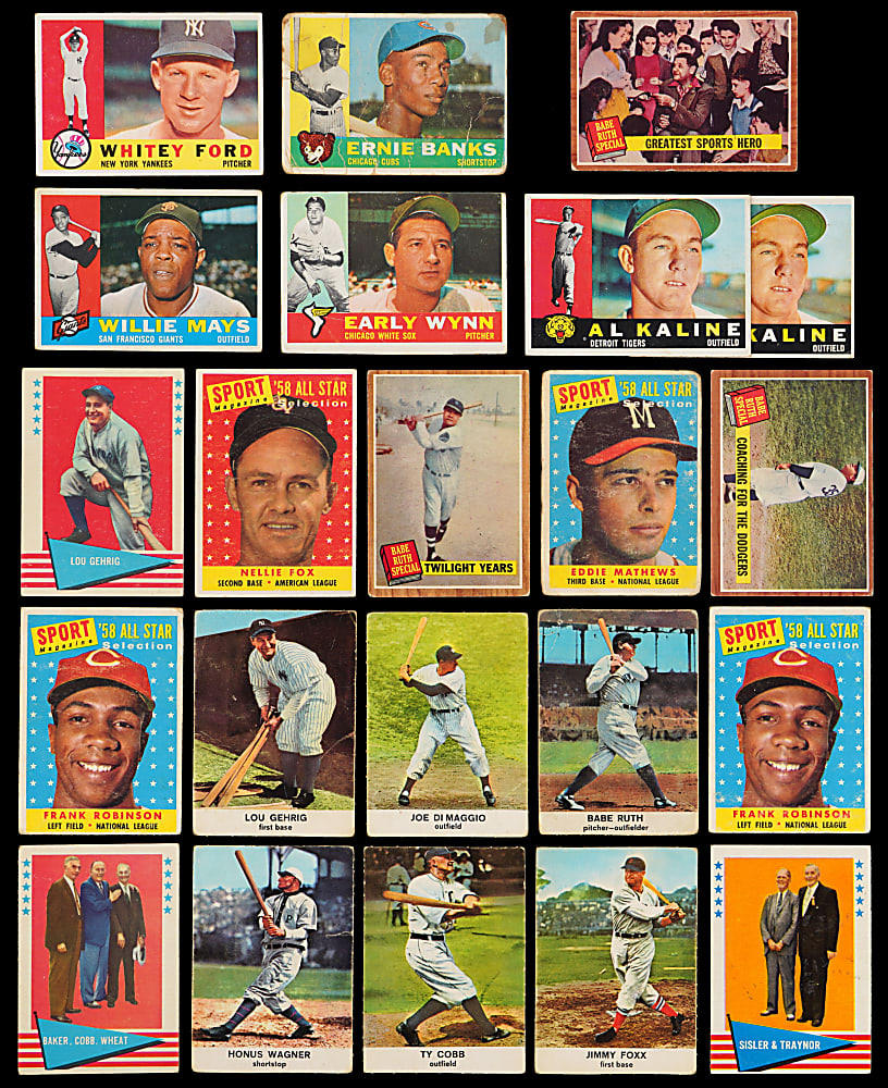 1958-1962 Baseball Collection (198) with (80+) Hall of Famers Including 1961 Golden Press Near Set (30/33)