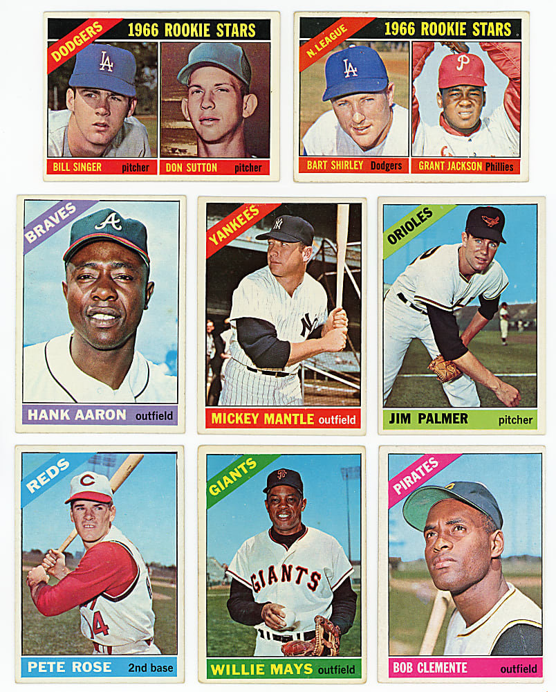 1966 Topps Complete Set (598) with Mostly Clean High Numbers