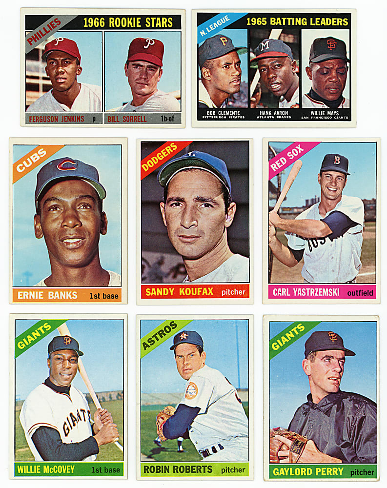1966 Topps Complete Set (598) with Mostly Clean High Numbers