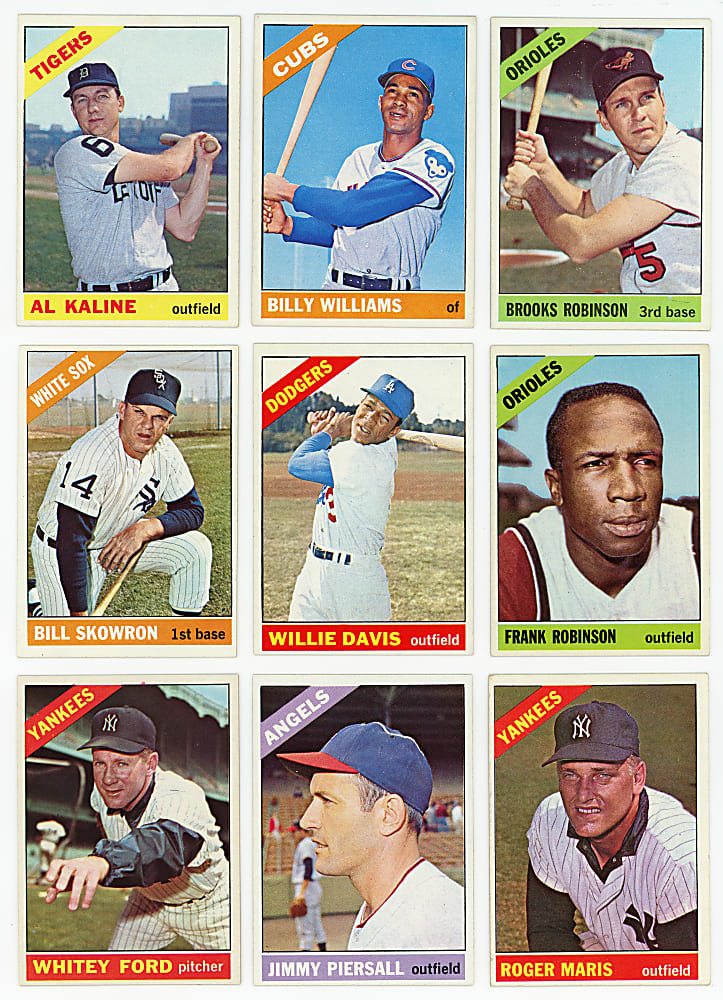 1966 Topps Complete Set (598) with Mostly Clean High Numbers