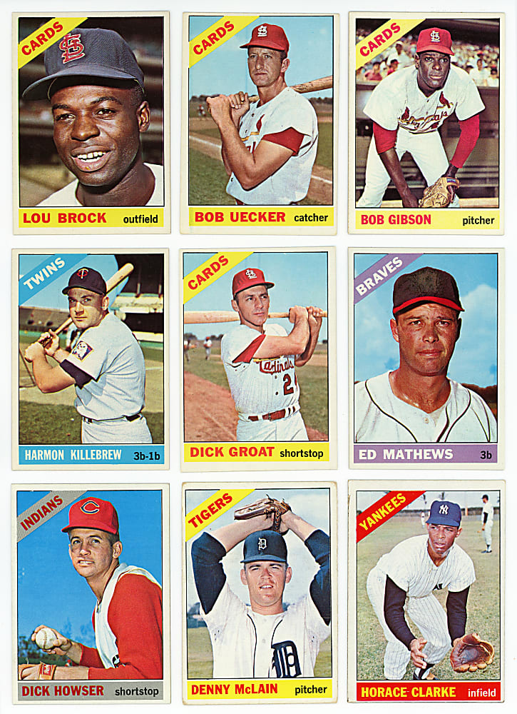 1966 Topps Complete Set (598) with Mostly Clean High Numbers