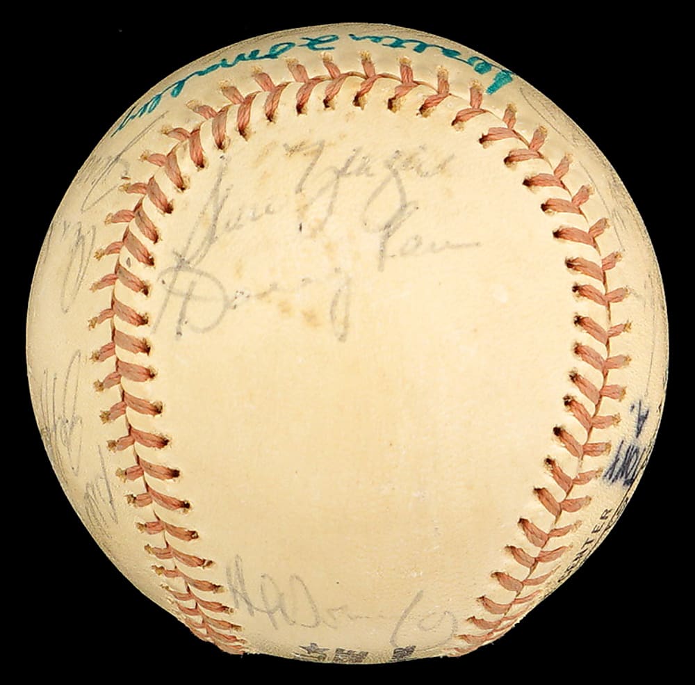 1974 Los Angeles Dodgers National League Champions Team-Signed Baseball (16) with Rare Walter O'Malley Sweet Spot