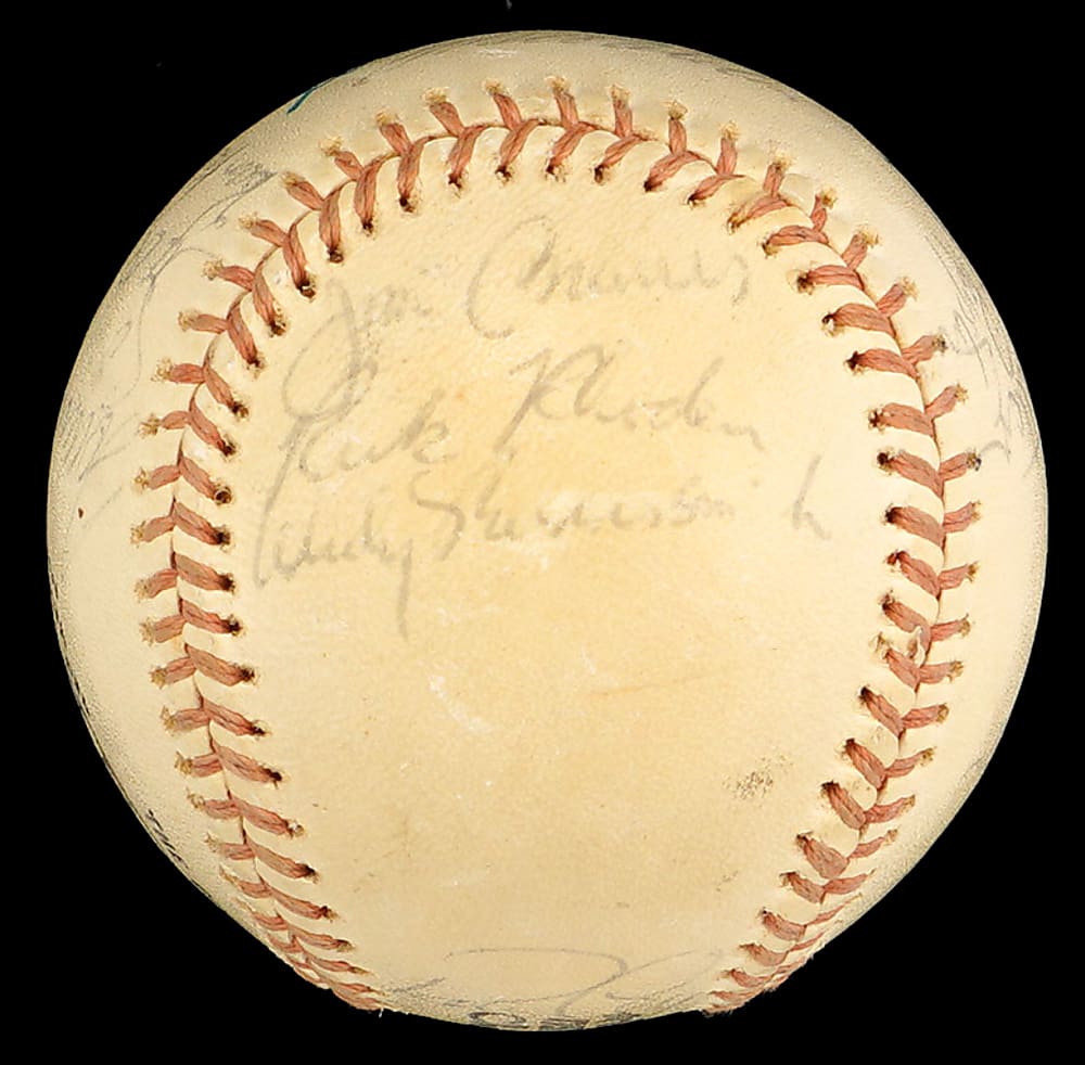 1974 Los Angeles Dodgers National League Champions Team-Signed Baseball (16) with Rare Walter O'Malley Sweet Spot