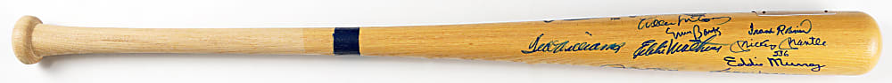 500 Home Run Club Multi-Signed Bat with (12) Signatures Including Mickey Mantle with "536" Inscription