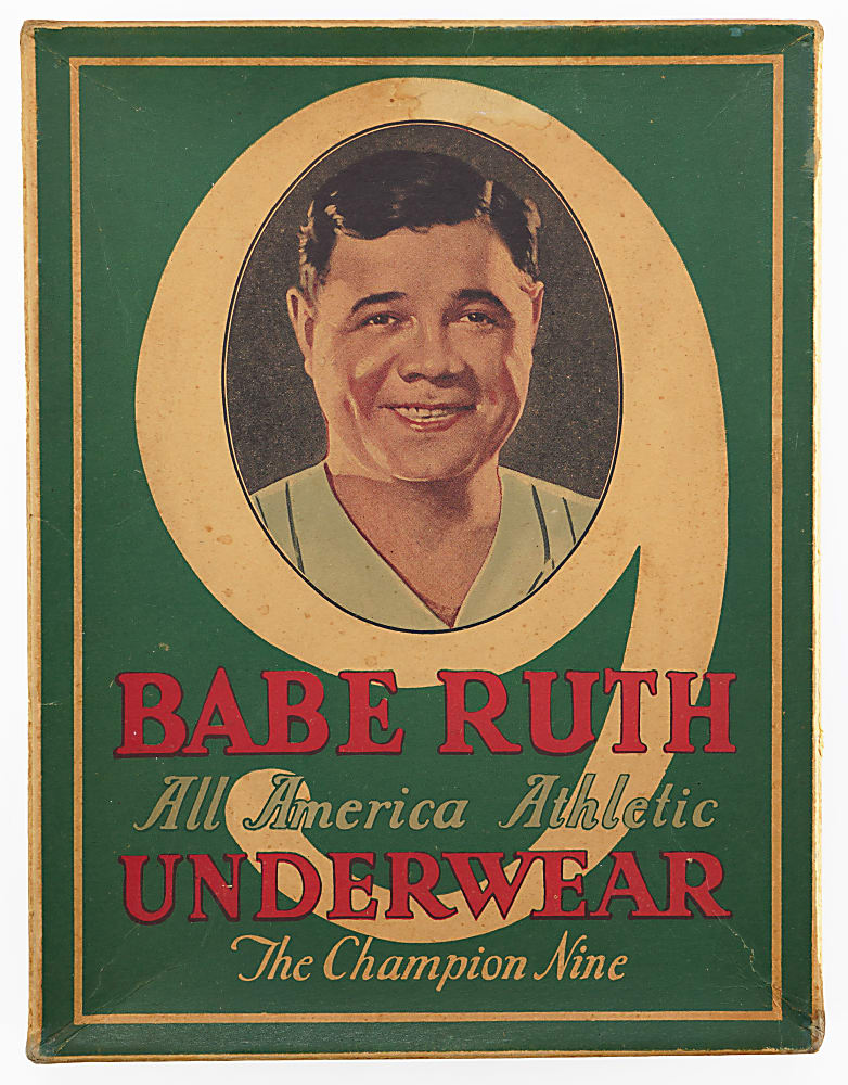 1920s Babe Ruth All America Athletic Underwear Complete Box in Superior Condition