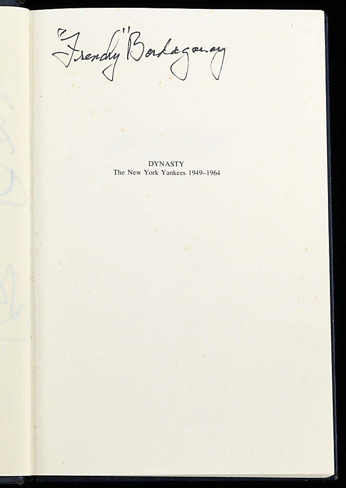 1975 Multi-Signed "Dynasty: The New York Yankees 1949-1964" Hardback Book with 63 Signatures Including Mickey Mantle & Joe DiMaggio - Full JSA LOA