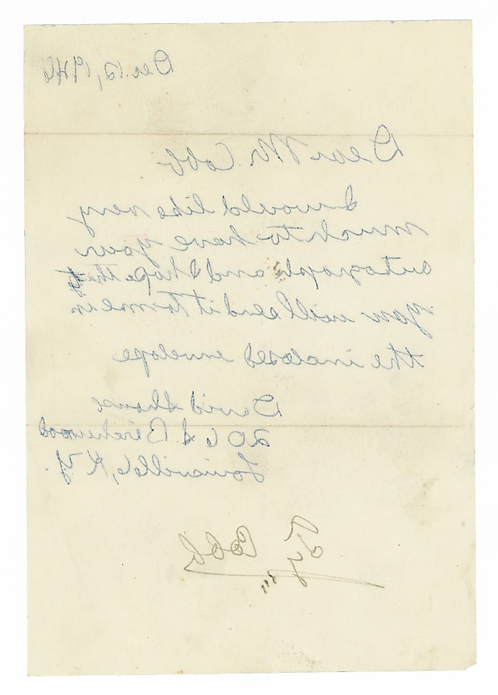 1946 Ty Cobb Signed Letter with Full JSA LOA
