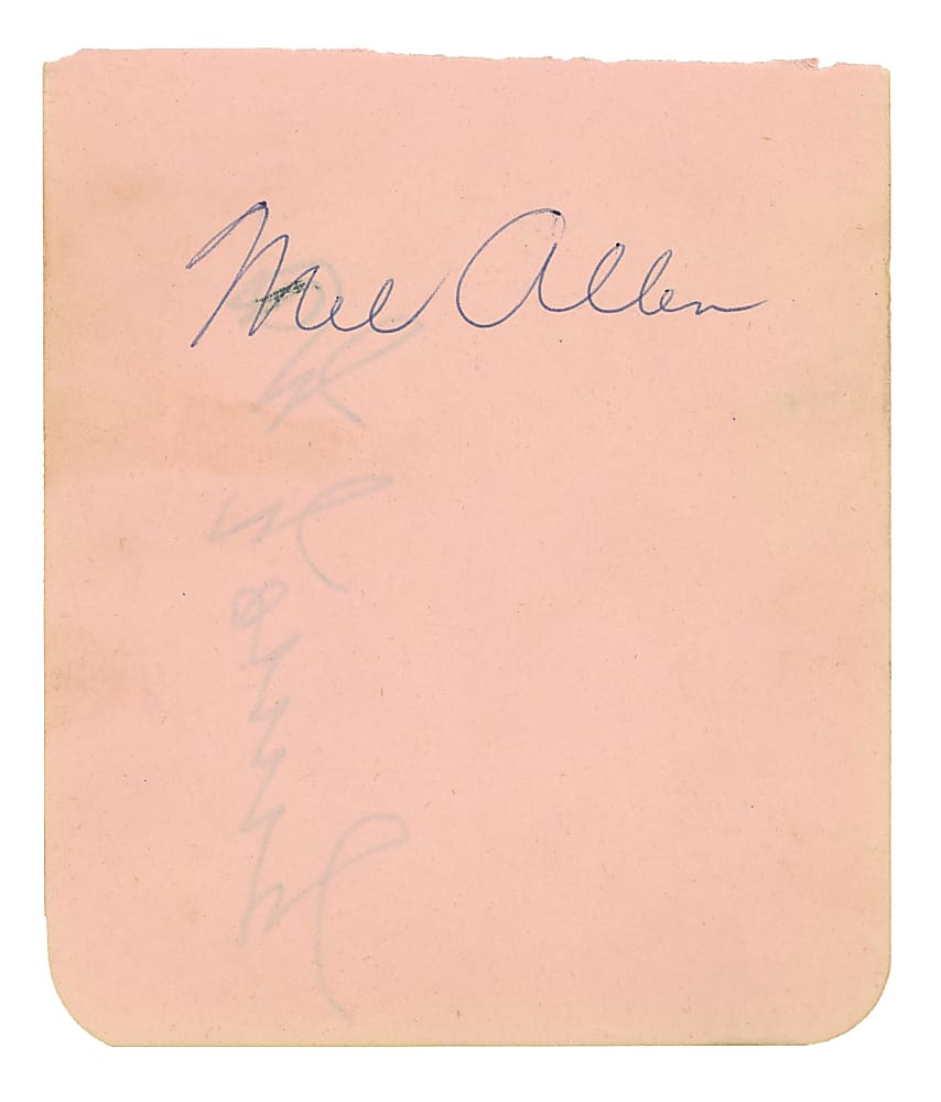 Cy Young Signed Album Page - Full JSA LOA