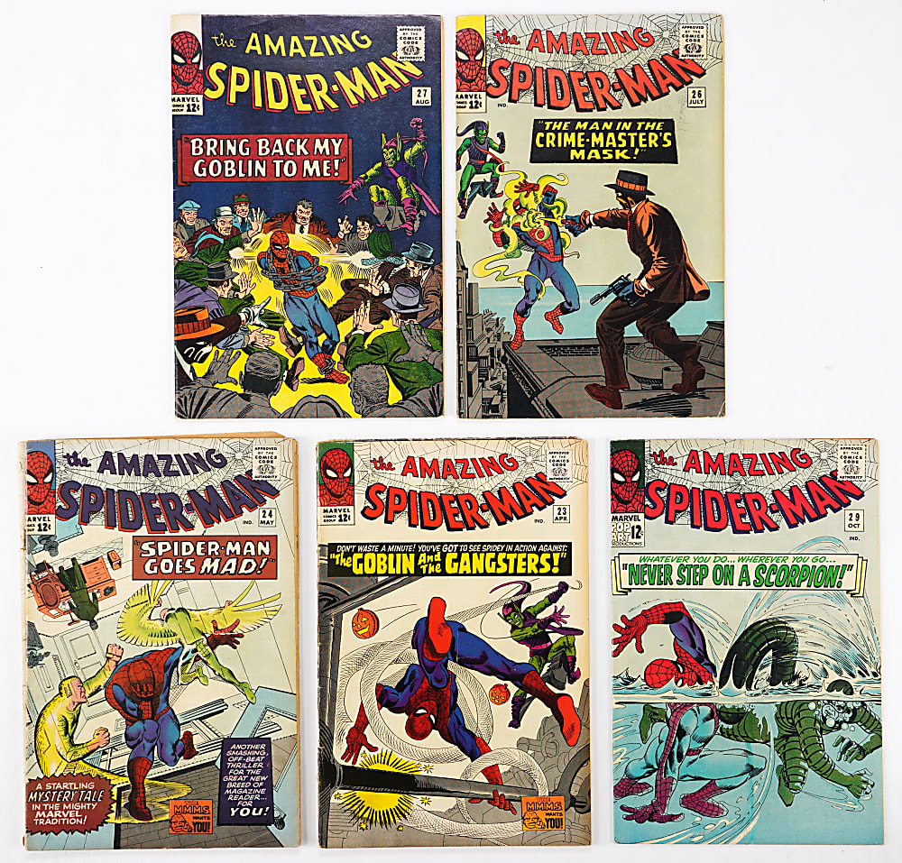 1963-1965 Marvel Amazing Spider-Man Early Issue Comics (11) with #7 & #8