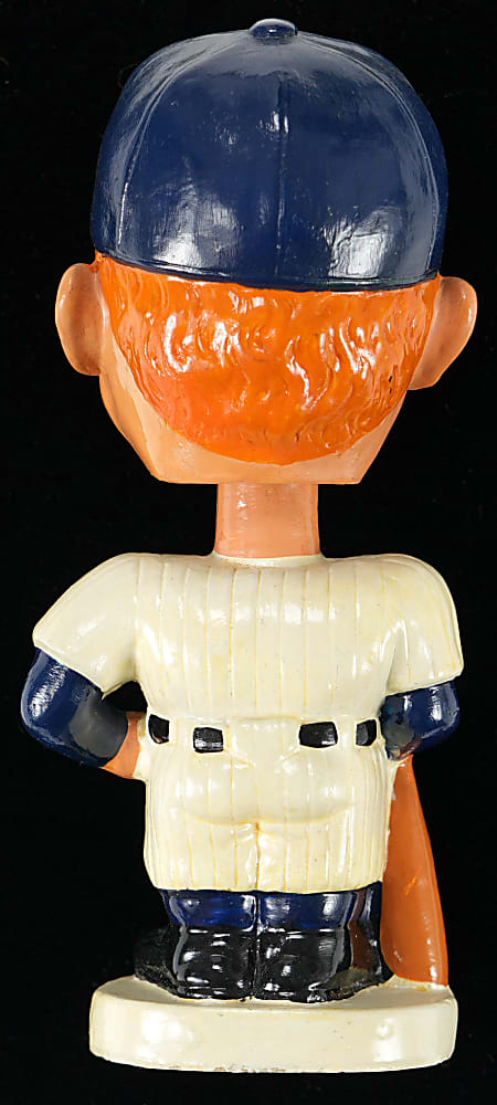 1961-1963 Mickey Mantle Real Face White Base Bobble-Head Doll