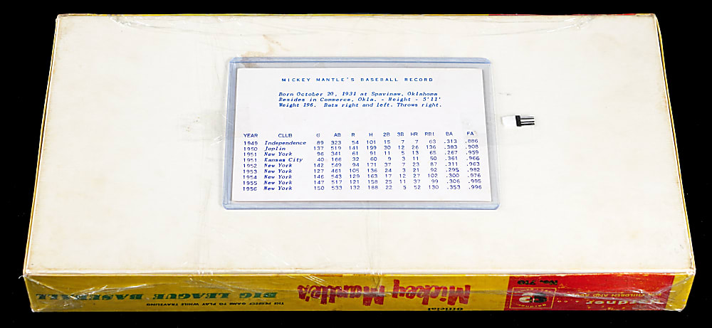 1957-1959 Mickey Mantle's "Big League Baseball" Game