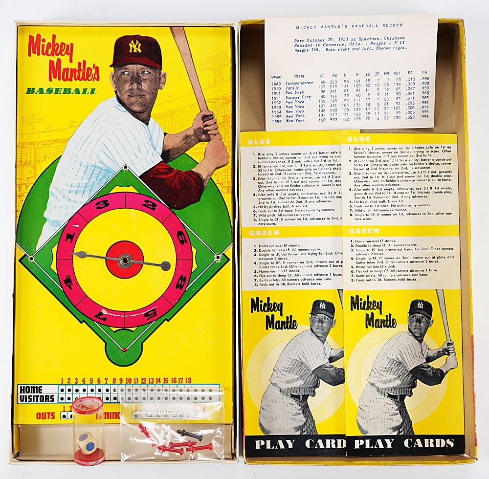 1957-1959 Mickey Mantle's "Big League Baseball" Game