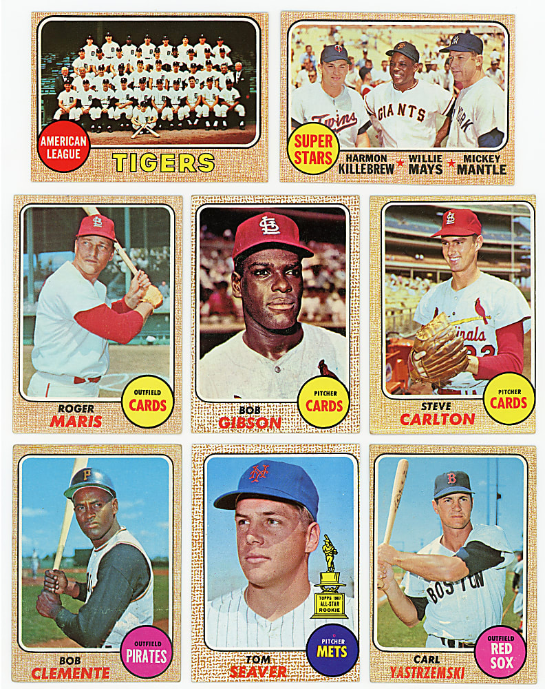 1968 Topps Near Set (588/598) with #177 Nolan Ryan Rookie