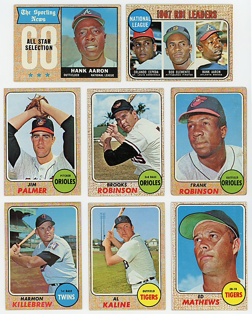 1968 Topps Near Set (588/598) with #177 Nolan Ryan Rookie