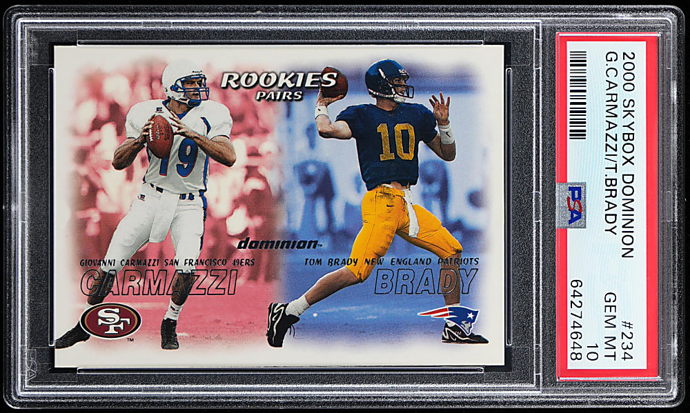 2000 Skybox Dominion #234 Tom Brady Rookie PSA GEM MINT 10