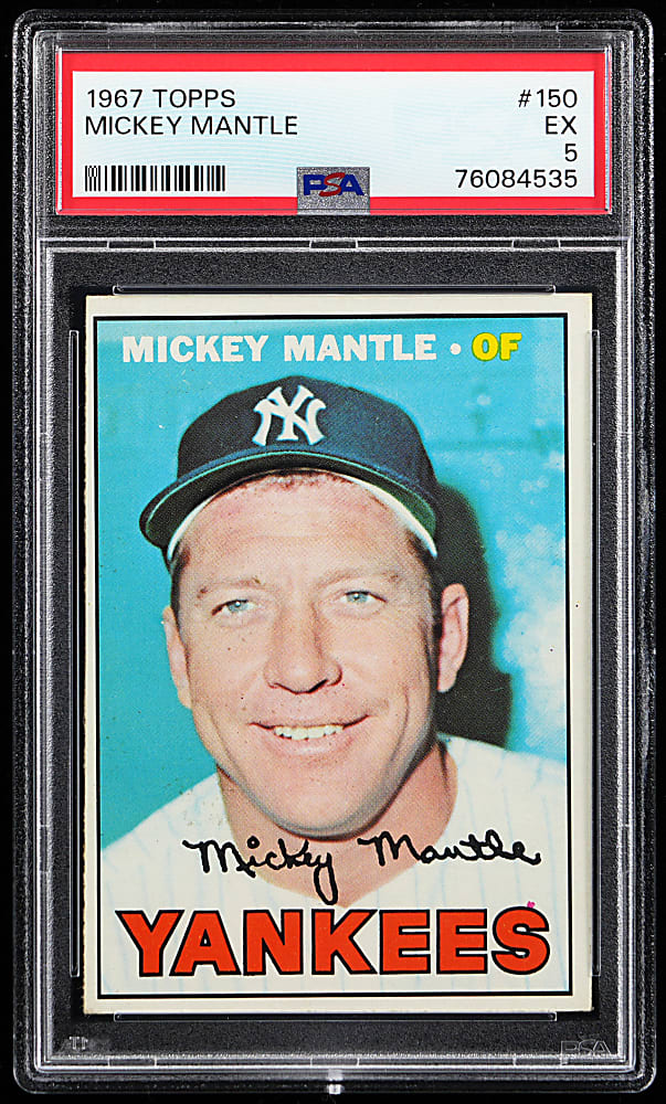 1967 Topps #150 Mickey Mantle PSA EX 5