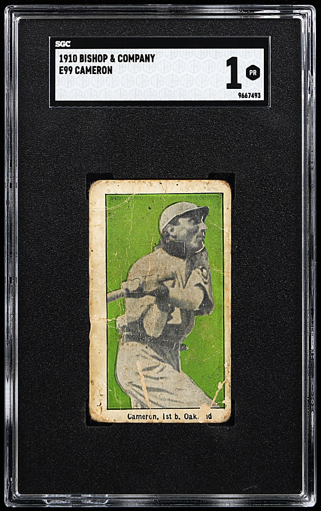 1910 E99 Bishop & Company Pacific Coast League Don Cameron SGC POOR 1