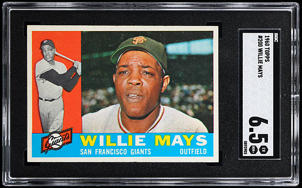 1960 Topps #200 Willie Mays SGC EX/NM+ 6.5