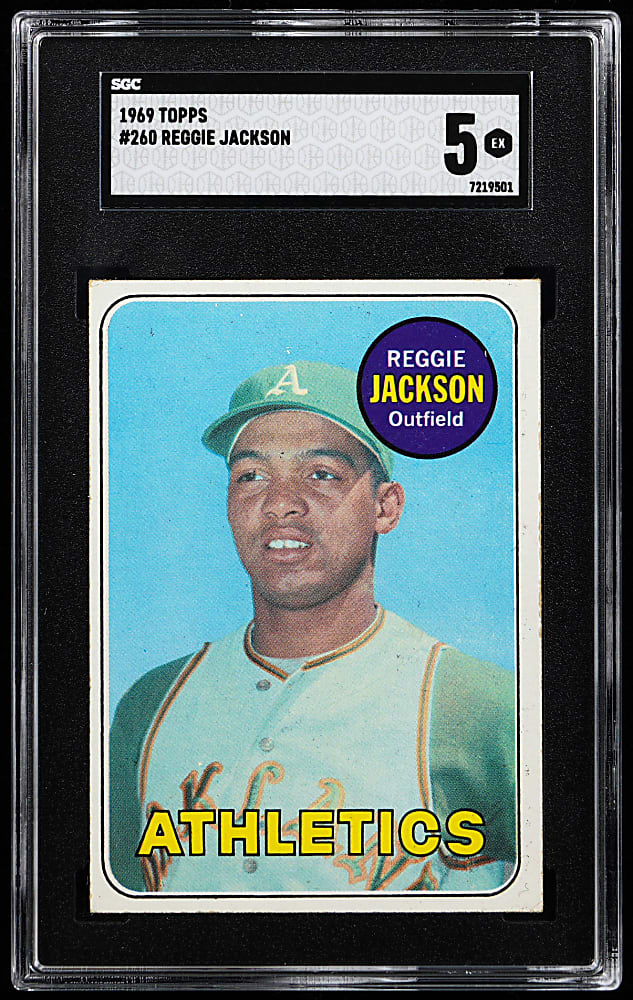 1969 Topps #260 Reggie Jackson Rookie SGC EX 5