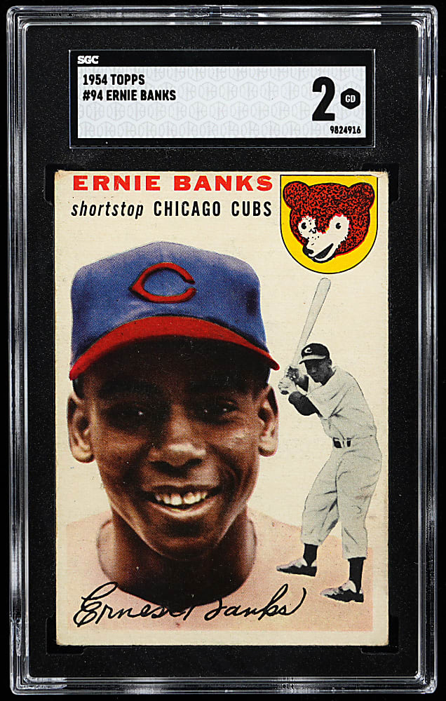 1954 Topps #94 Ernie Banks Rookie SGC GOOD 2