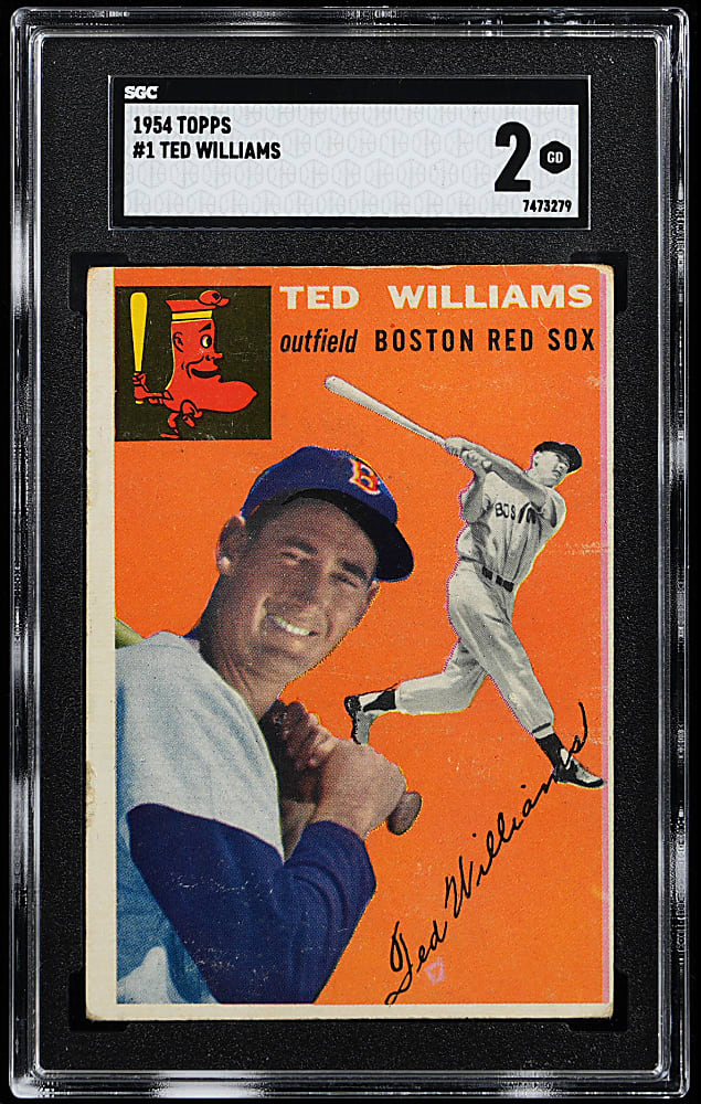 1954 Topps #1 Ted Williams SGC GOOD 2