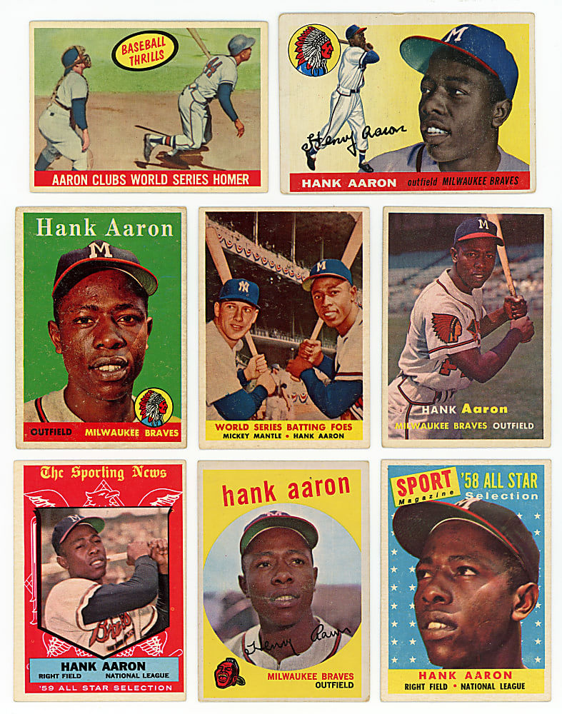 1955-1959 Hank Aaron Collection (9)