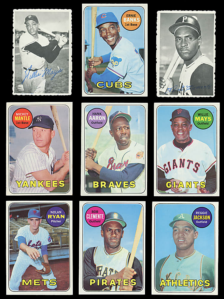 1969 Topps Complete Set (664) with 2 Variations Plus Deckle Edge Set (33) with Both Variations - (701) Total Cards
