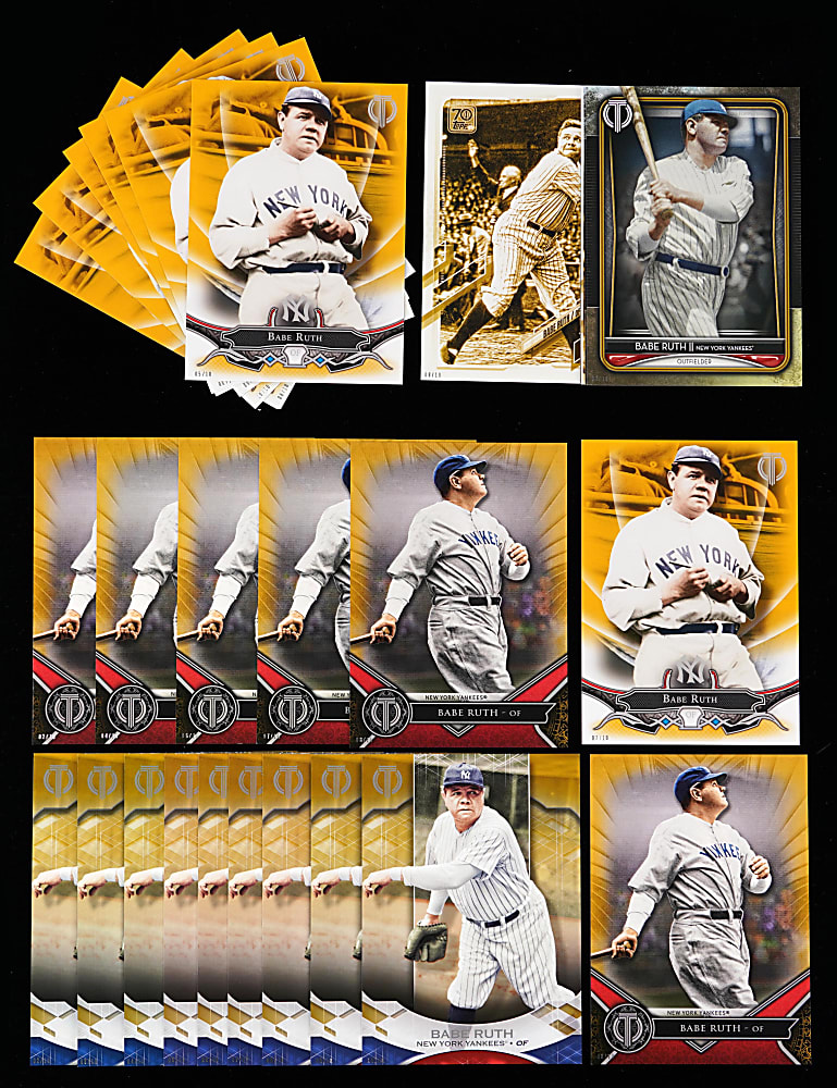 2016-2021 Topps Product Babe Ruth 5x7 Collection (42) with Near Complete Production Runs - All #/10