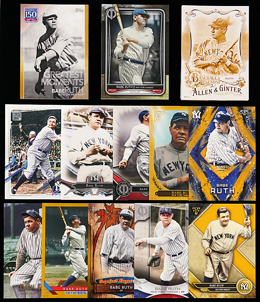 2016-2021 Topps Product Babe Ruth 5x7 Collection (58) - All #/49 or Lesser
