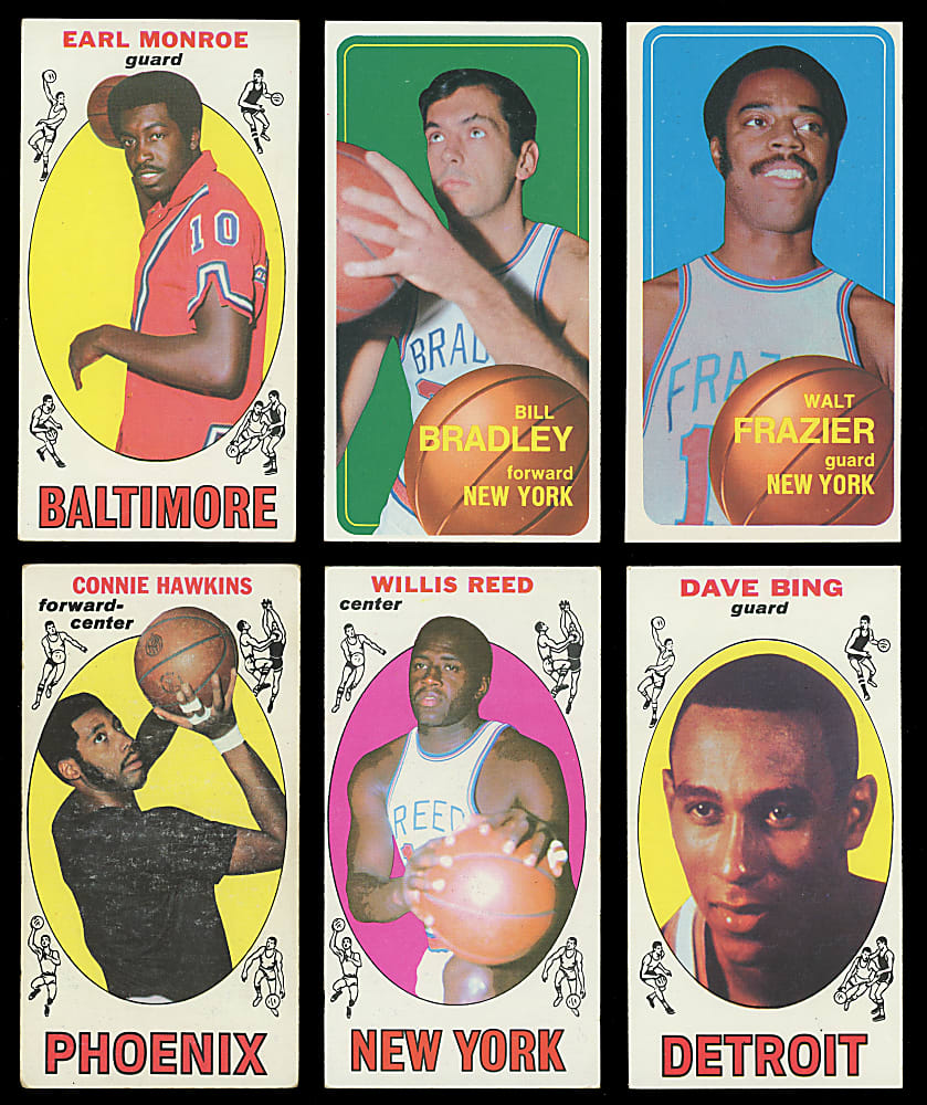 1969-1970 & 1970-1971 Topps Basketball Near/Partial Set Pair - 211 Total Cards with #75 Lew Alcindor Rookie
