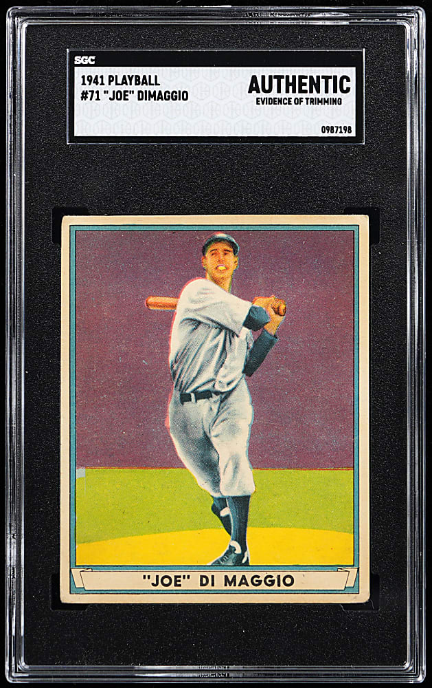 1941 Play Ball #71 Joe DiMaggio SGC Authentic