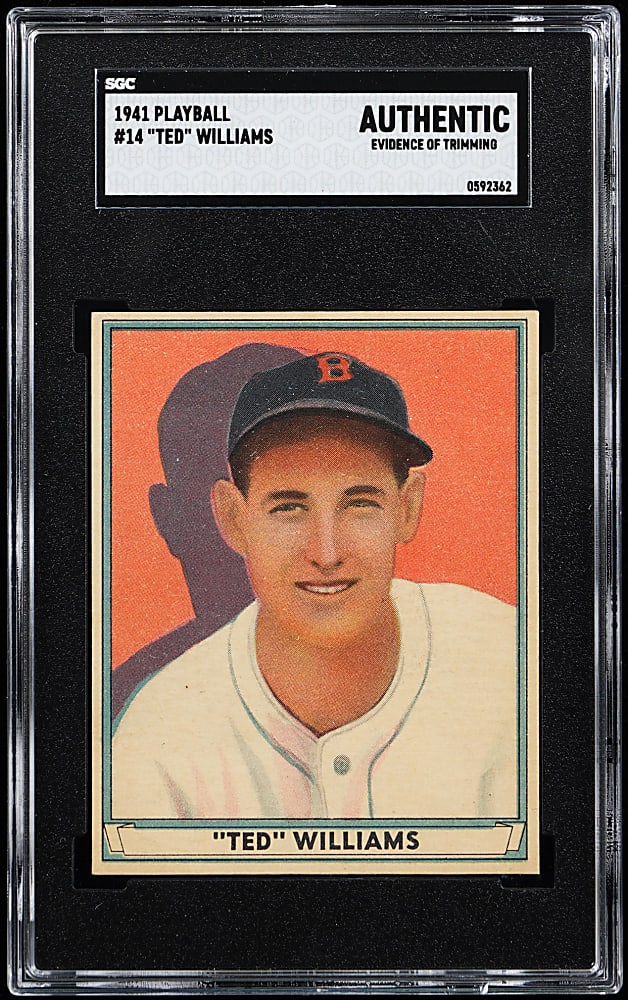 1941 Play Ball #14 Ted Williams SGC Authentic