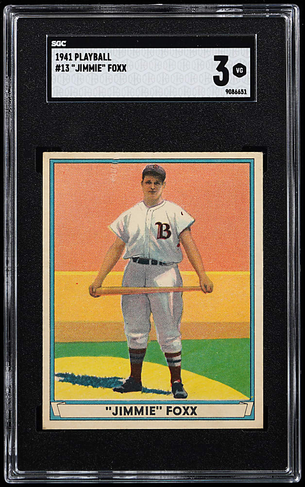 1941 Play Ball #13 Jimmie Foxx SGC VG 3