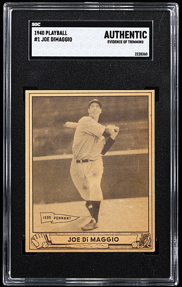 1940 Play Ball #1 Joe DiMaggio SGC Authentic