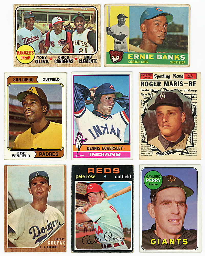 1960-1982 Baseball Shoebox Collection (1,250+) with 175+ Hall of Famers