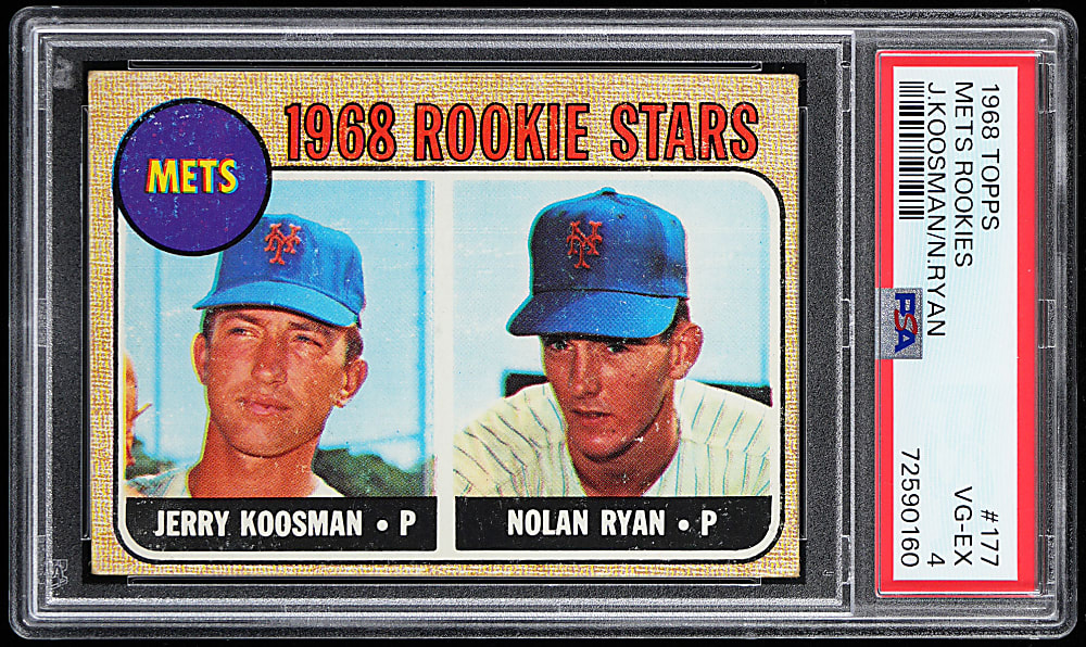 1968 Topps #177 Nolan Ryan Rookie PSA VG-EX 4