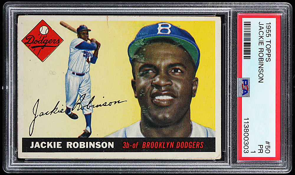 1955 Topps #50 Jackie Robinson PSA POOR 1