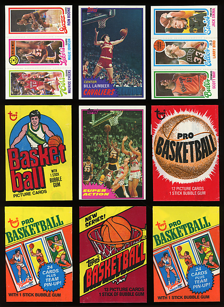 1978-1982 Topps Basketball Near Set Run (4) with Larry Bird/Magic Johnson Rookie - (582) Total Cards