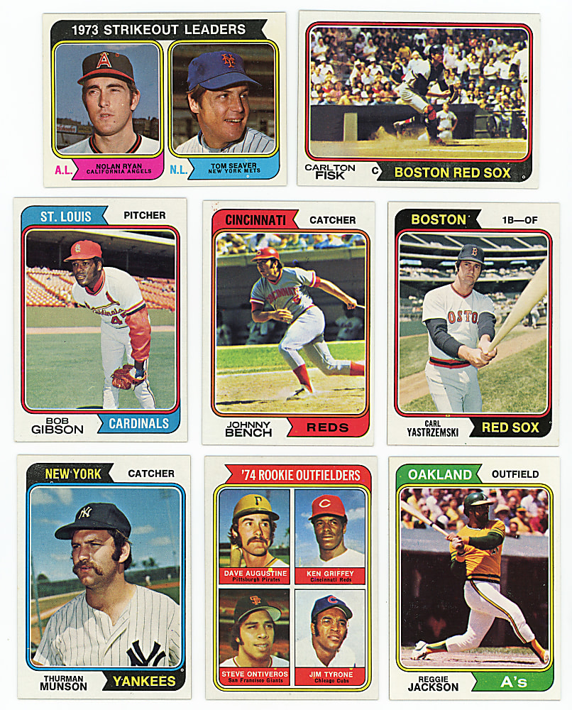 1974 Topps Complete Set (660) Plus Traded (44) Set & (15) Washington Variations - Sharp!