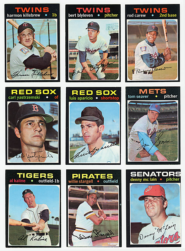 1971 Topps Complete Set (752) - Clean!