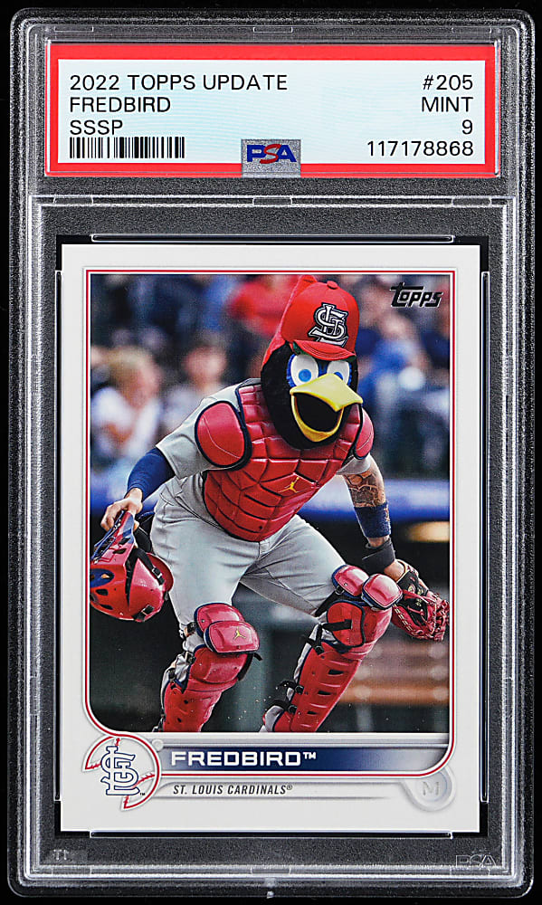 2022 Topps Update #205 Fredbird Ultra Shortprint PSA MINT 9