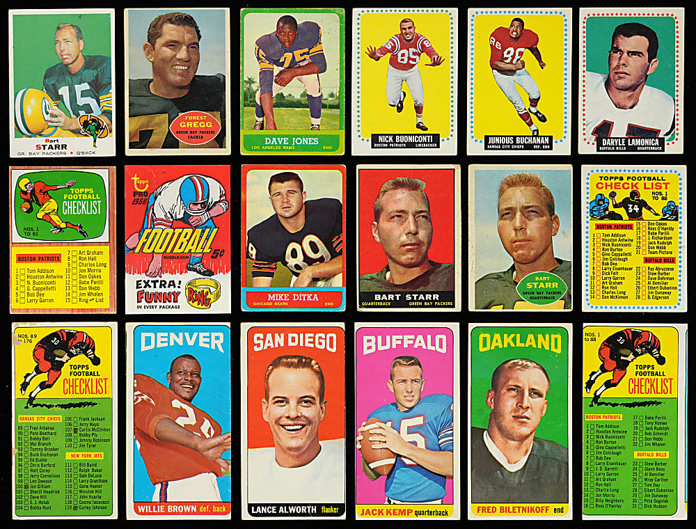 1960-1969 Topps Football Complete/Near Set Run (10)