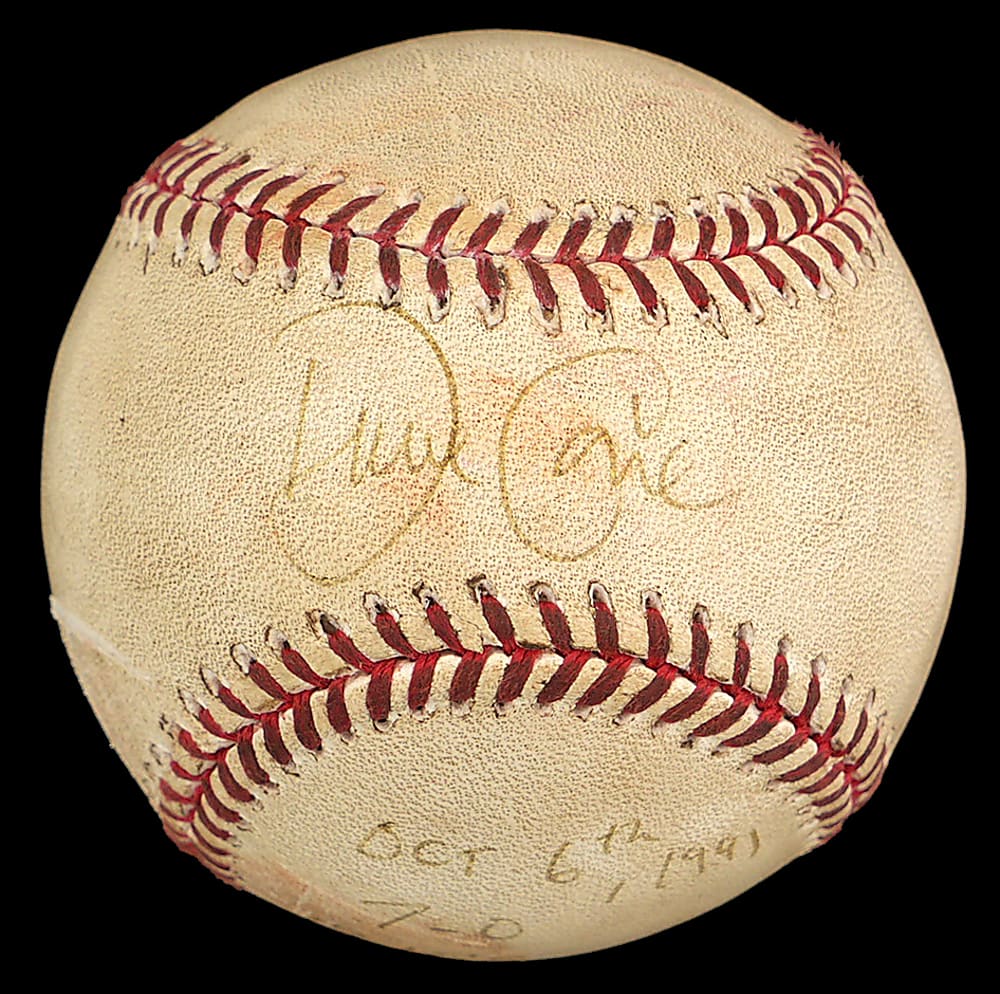 1991 David Cone Signed and Milestone-Inscribed Game-Used ONL/White Baseball From 19K Game