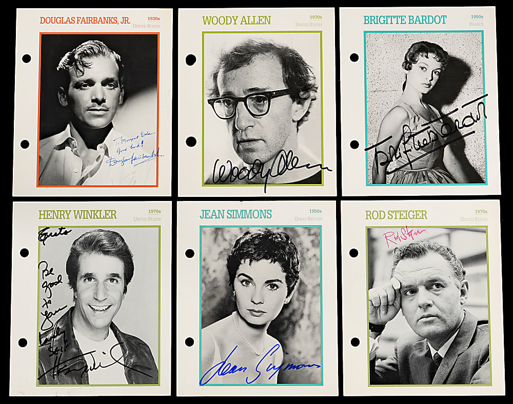1960s-1980s Hollywood Film Stars Signed Photos and Illustrations (24)