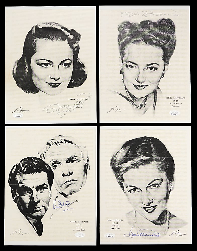 1960s-1980s Hollywood Film Stars Signed Photos and Illustrations (24)