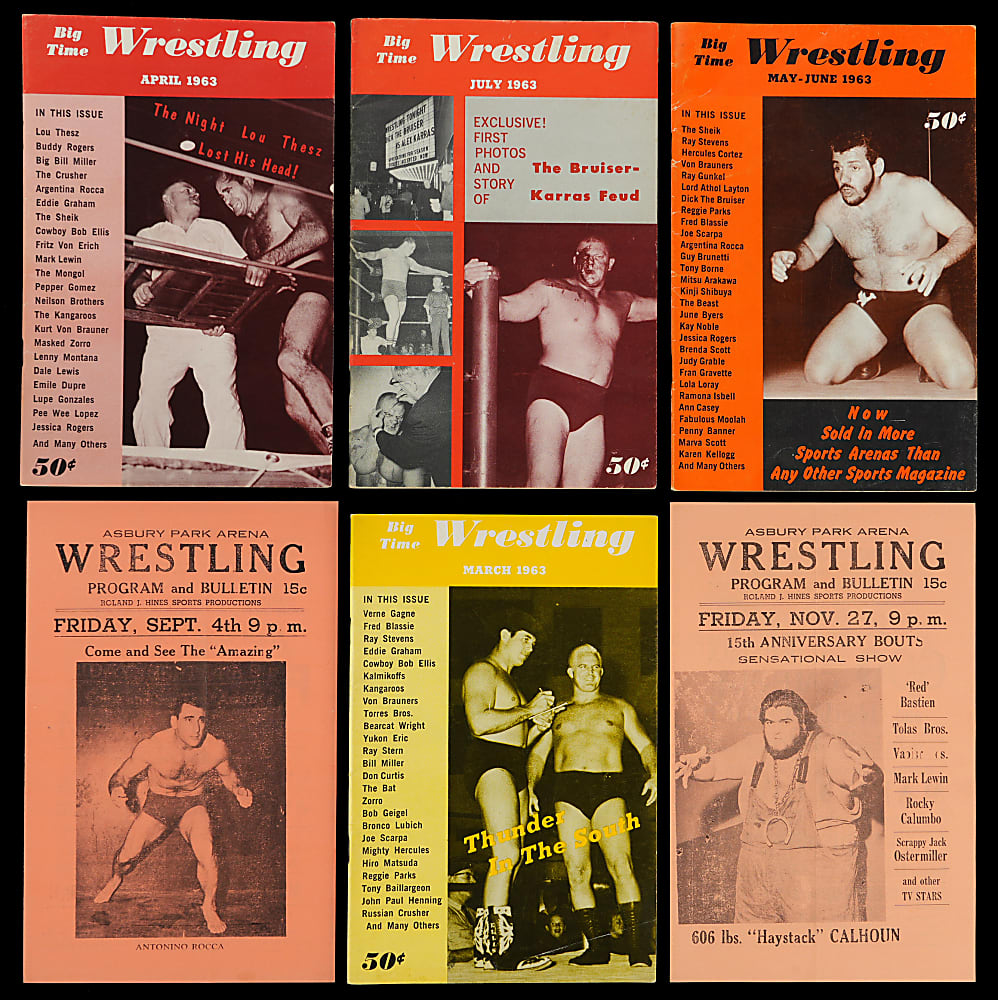 1950s-1960s Wrestling Programs and Magazines (35)