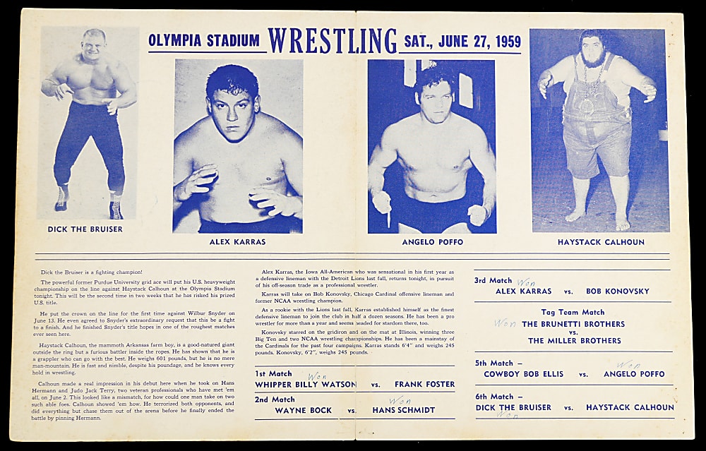 1950s-1960s Wrestling Programs and Magazines (35)