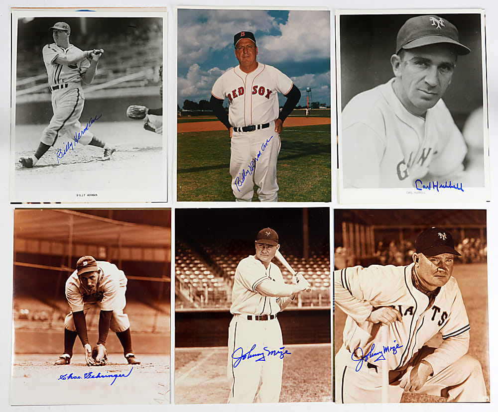 Baseball Hall of Fame Signed Photograph Collection (45)