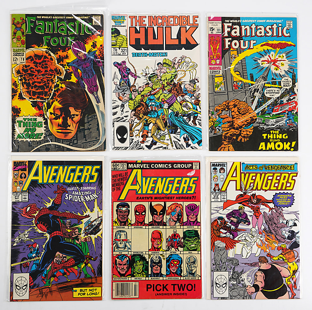 1958-1997 Comic Book Treasure Chest (282) with World's Finest, Avengers & Fantastic Four